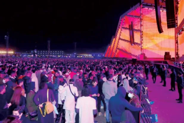 Festivale katılım yoğun oldu. (Salih el-Gannam)