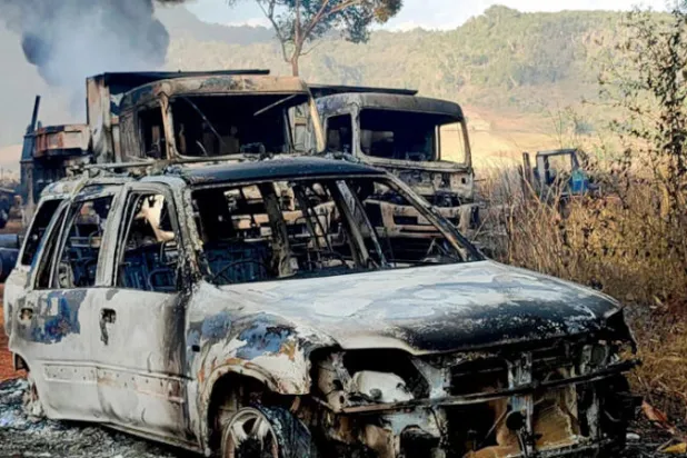 مقتل أكثر من 35 وحرق جثثهم في ولاية كاياه بميانمار