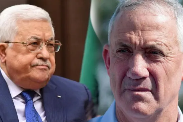 Filistin Devlet Başkanı Mahmud Abbas (EPA) - Benny Gantz