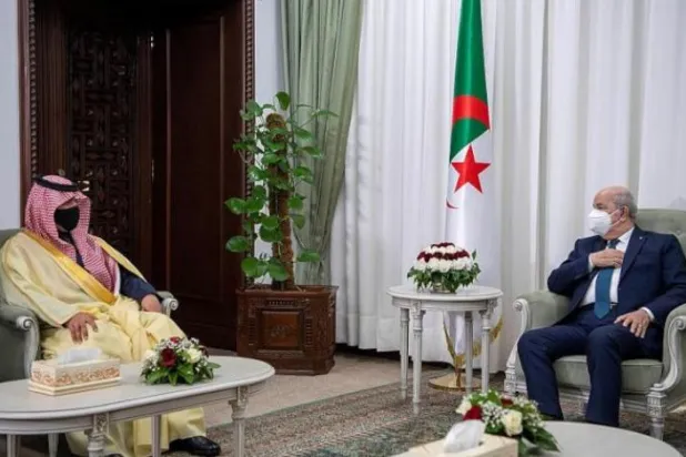 Suudi Arabistan İçişleri Bakanı Cezayir Cumhurbaşkanlığı Sarayı’nda