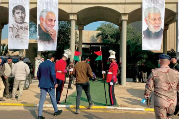 ایران میں سلیمانی کے مجسمہ کے افتتاح کے چند گھنٹے بعد ہی اسے جلا دیا گیا