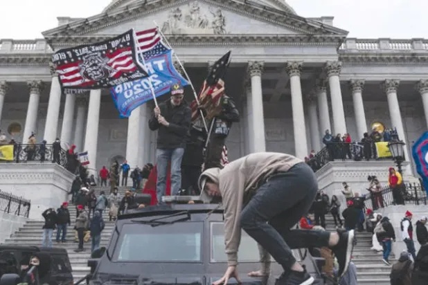 لقطة من الهجوم على الكابيتول في واشنطن