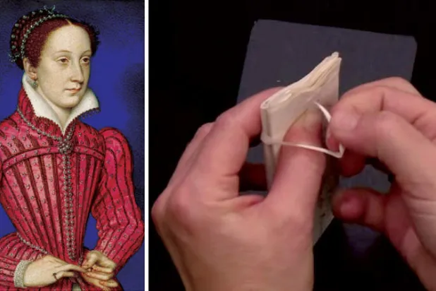 استخدم ملوك أوروبا طريقة إقفال الخطابات المعقدة للحفاظ على سرية مراسلاتهم   -  الملكة ماري ملكة اسكوتلندا استخدمت طريقة القفل الحلزوني في آخر رسائلها