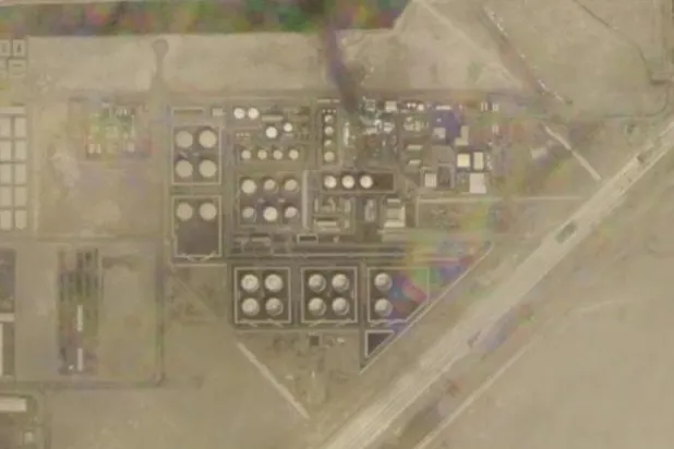 Uydu görüntüleri Abu Dabi’deki petrol tesisine yapılan terör saldırısının sonrasını gösteriyor