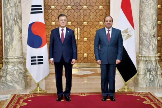 توافق مصري ـ كوري على تأسيس شراكة سياسية واقتصادية