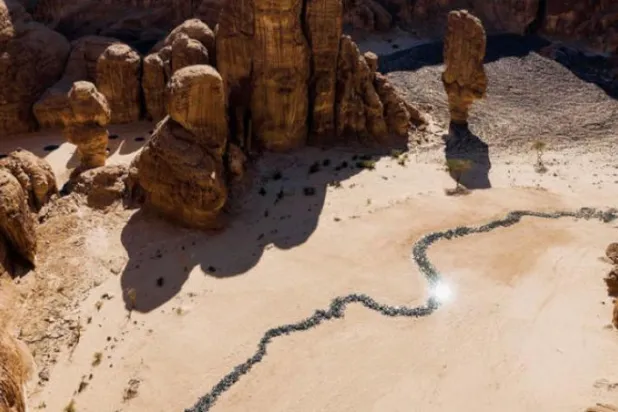 Önceki Desert X El-Ula sergisi, çölü dev bir sanat galerisine dönüştürdü