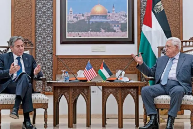 Blinken, Abbas ile Merkezi Komite’nin gerilime neden olan kararlarını görüştü