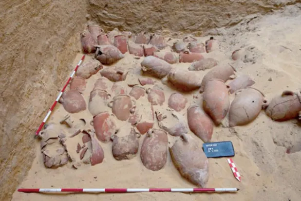 مجموعة من المقتنيات المكتشفة (وزارة السياحة والآثار المصرية)