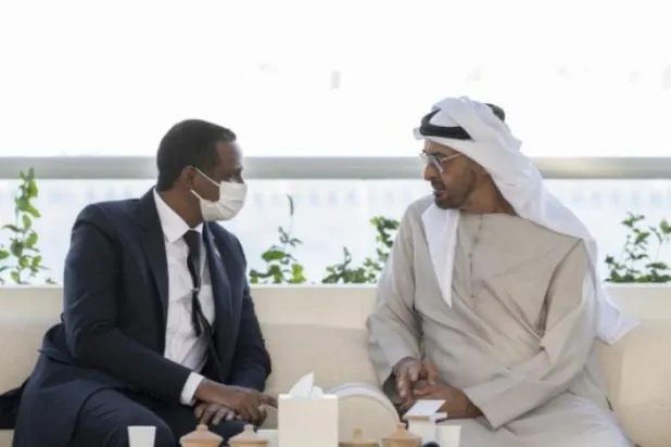 Abu Dabi Veliaht Prensi ve Sudan Egemenlik Konseyi Başkanı Yardımcısı Daklu ile görüştü