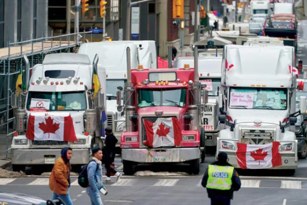 أونتاريو تعلن الطوارئ على خلفية احتجاج «سائقي الشاحنات»