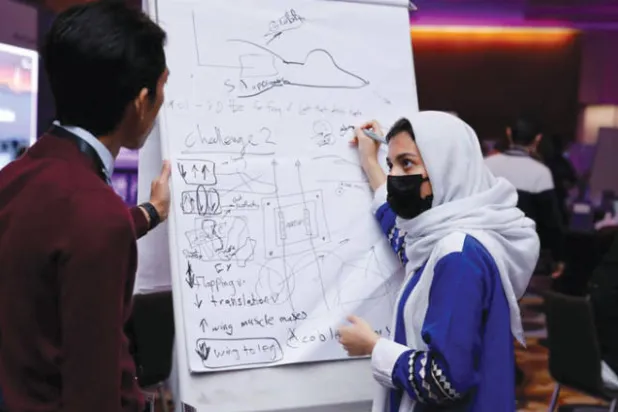 جانب من «تحدي الأفكار» في جامعة الملك عبد الله للعلوم والتقنية (كاوست)