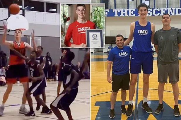 لاعب كرة سلة يتجاوز طوله المترين... تعرف على أطول مراهق في العالم