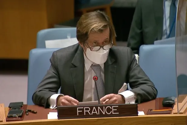 French Ambassador to UN to Asharq Al-Awsat: Political Process in Syria Has Become a 'Joke'; Iran's Nuclear Program Is a 'Top Priority'