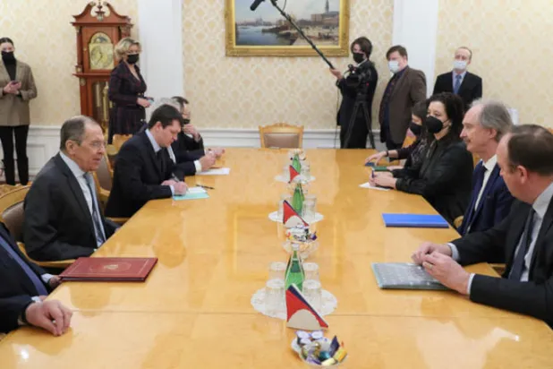 محادثات حول سوريا بين لافروف وبيدرسن