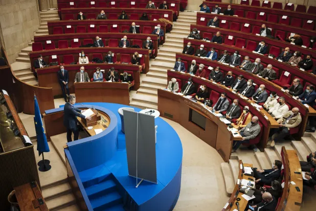 وزير الداخلية الفرنسي يخاطب منتدى الإسلام الفرنسي مطلع الشهر (أ.ب)