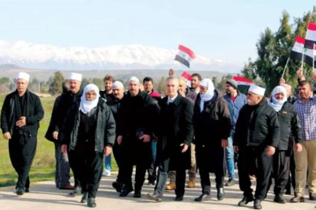 İsrail’den gelen Dürzi yardımı Suriye’de protesto edildi