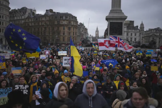 عواصم أوروبية تتظاهر ضد الحرب في أوكرانيا