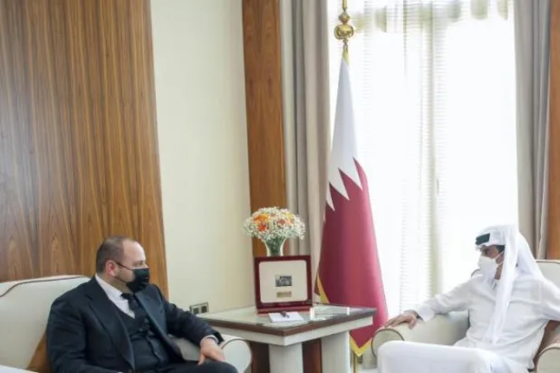 Katar Emiri, Ukrayna Devlet Başkanı’nın elçisi ile görüştü