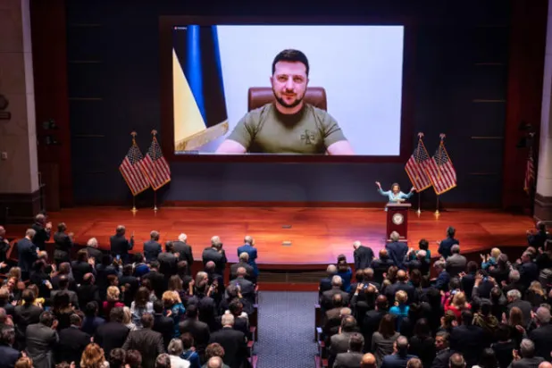 زيلينسكي لأعضاء الكونغرس: أوكرانيا بحاجة إلى مساعدتكم