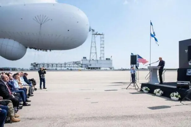 بالون بزرگ اسرائیل برای رصد پهپادهای ایران