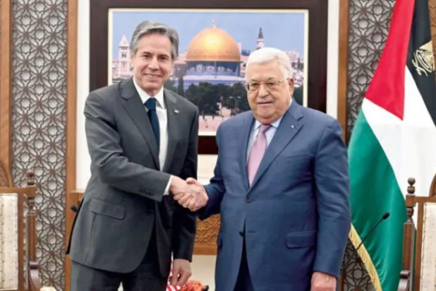 Abbas, Blinken ile görüşmesinde siyasi çözüme odaklandı