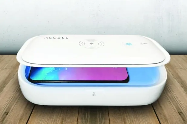 معقّم بالأشعة فوق البنفسجية للهواتف الذكية