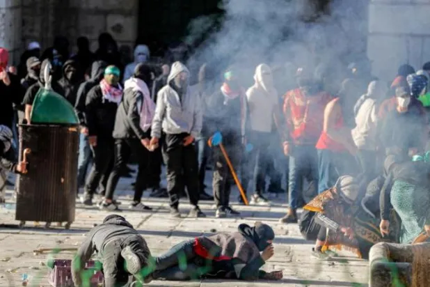 Fas’ta İsrail güçlerinin Mescid-i Aksa saldırısı protesto edildi