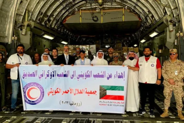 Kuveyt, Ukraynalı mültecilere ikinci yardım paketini gönderdi