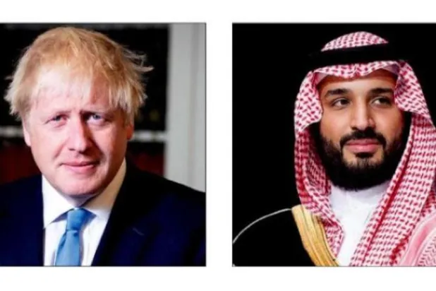 Suudi Arabistan Veliaht Prens Selman ve İngiltere Başbakanı Johnson, Ukrayna’daki gelişmeleri görüştü