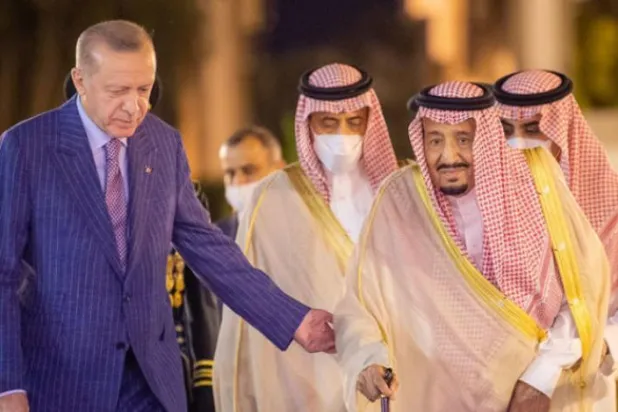 Kral Selman, Erdoğan'ı dün Cidde'de kabul ettikten sonra (SPA)