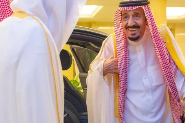 Suudi Arabistan Kralı Selman bin Abdulaziz, Mekke’deki el- Safa sarayında (SPA)