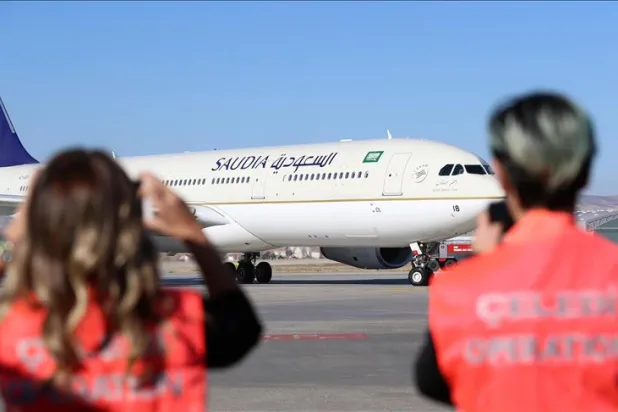 Suudi Arabistan Havayolları Şirketi Saudia iki yıl aradan sonra İstanbul'a ilk seferini düzenledi