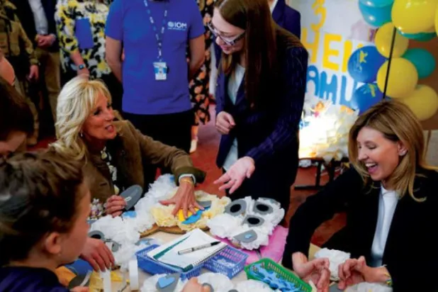 First Lady'nin sürpriz Ukrayna ziyareti