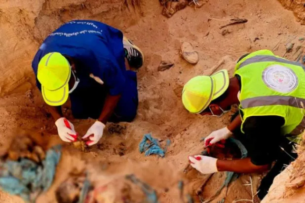 Mass grave in Tarhuna, east of Tripoli (Department of Missing Persons)