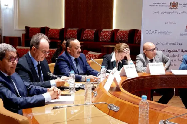 جانب من جلسة تقديم تقرير حول السجون في البرلمان المغربي (الشرق الاوسط)