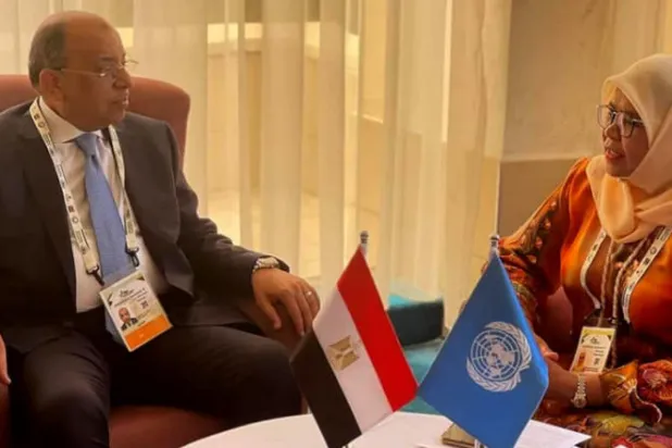 شعراوي يلتقي المديرة التنفيذية لبرنامج الأمم المتحدة للمستوطنات البشرية (وزارة التنمية المحلية المصرية)