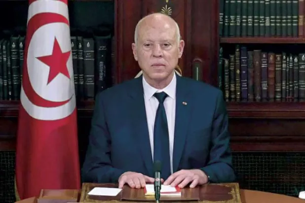 Caption: Tunisian President Kais Saied (AFP) 