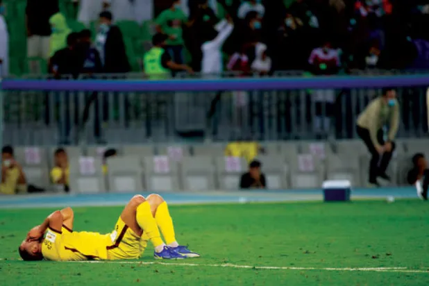 الحزم لم يقدم ما يشفع له بالبقاء مع الكبار (تصوير: محمد المانع)