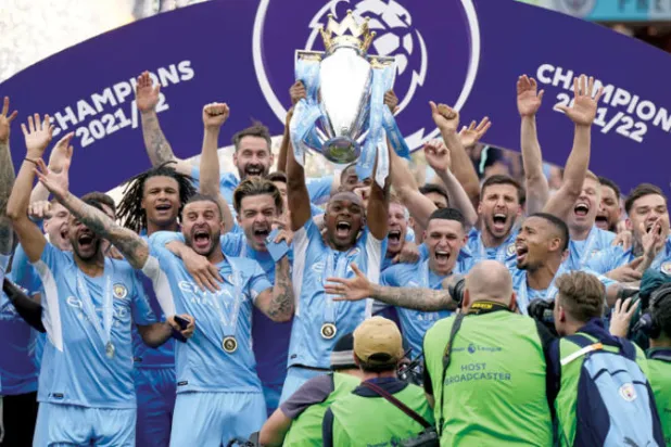 مانشستر سيتي ولقب الدوري الإنجليزي الرابع خلال 5 سنوات (إ.ب.أ)