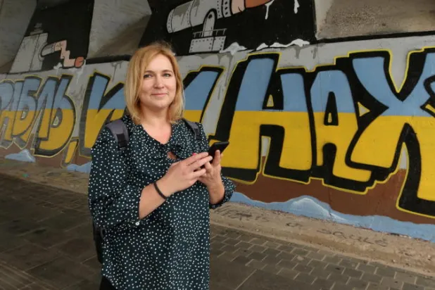 المواطنة الليتوانية أجني بليكايت (رويترز)