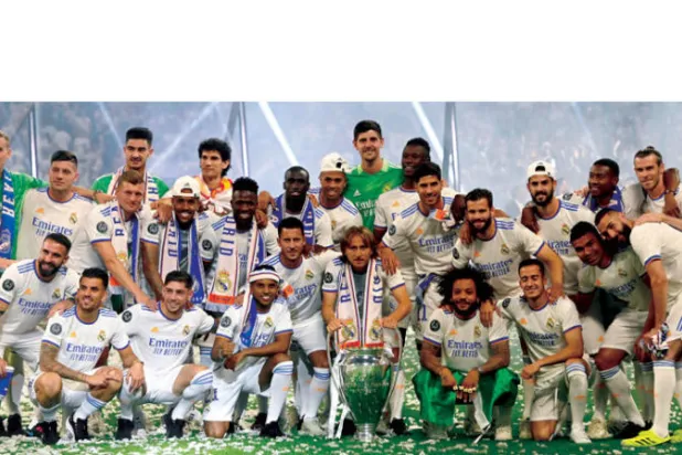 الريال يحصد لقب دوري أبطال أوروبا للمرة الرابعة عشرة (أ.ف.ب)