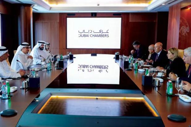 جانب من اجتماعات غرفة دبي والمسؤولين الإسرائيليين التي عقدت مؤخراً (وام)