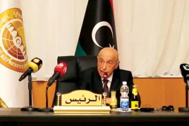 Libya Temsilciler Meclisi Başkanı Akila Salih. (TM)  