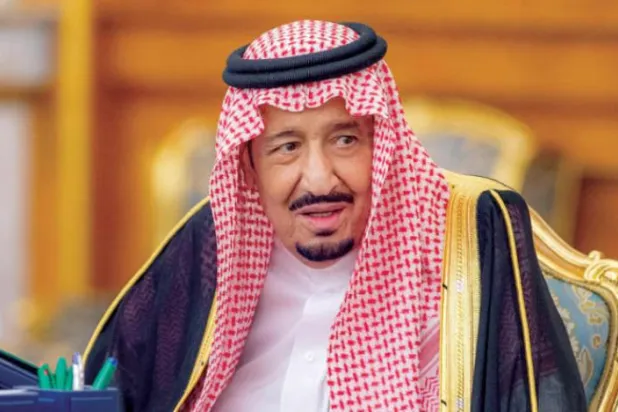 خادم حرمین شریفین کابینہ کے اجلاس کی صدارت کرتے ہوئے (واس)