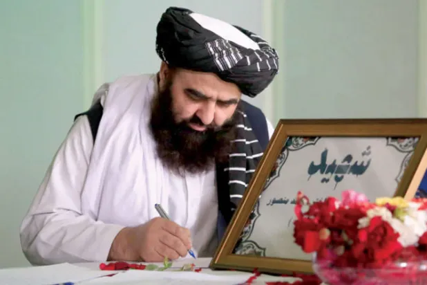 وزير خارجية «طالبان» بالوكالة أمير خان متقي (إ.ب.أ)