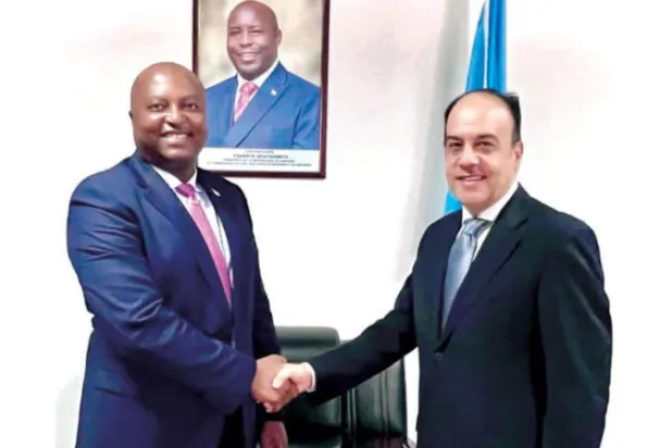 وزير الخارجية البوروندي يستقبل سفير مصر ياسر العطوي (الخارجية المصرية)