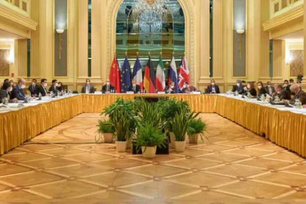 أرشيفية من جلسة مفاوضات حول ملف إيران النووي في فيينا (أ.ف.ب)