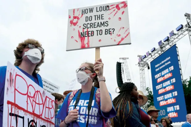 منظمة «مسيرة من أجل حياتنا» خططت لأكثر من 450 تجمعاً ليوم السبت (أ.ف.ب)