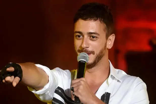 Morocco singer Saad Lamjarred performs at the International Carthage Festival at the Roman theater of Carthage near Tunis, on July 30, 2016. (AFP)