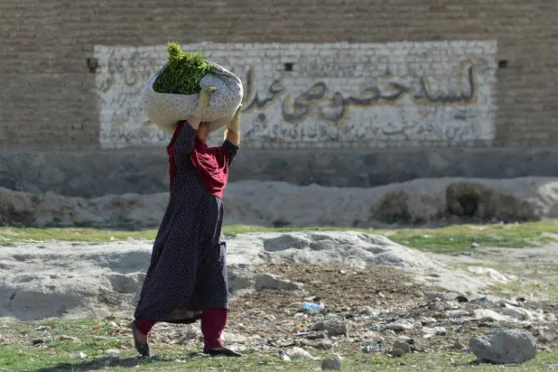 سيدة أفغانية في كابل (أ.ف.ب)